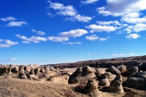 7 fair weather cumulus writing on stone