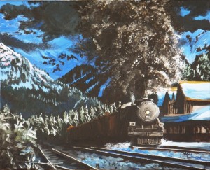 2011 07 27 Leaving Banff Station 16x20s